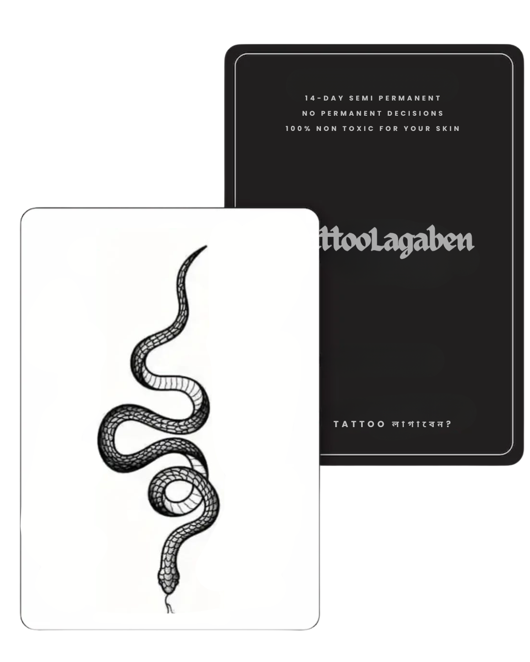 Semi Permanent Tattoo Pack- Snake