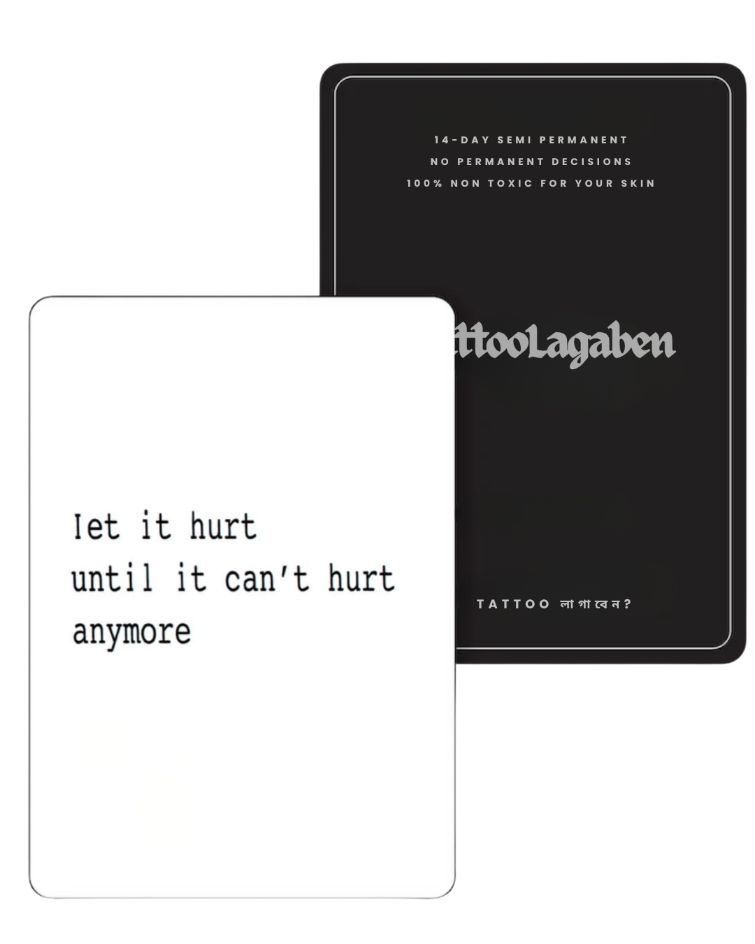 Semi Permanent Tattoo Pack - Let it hurt