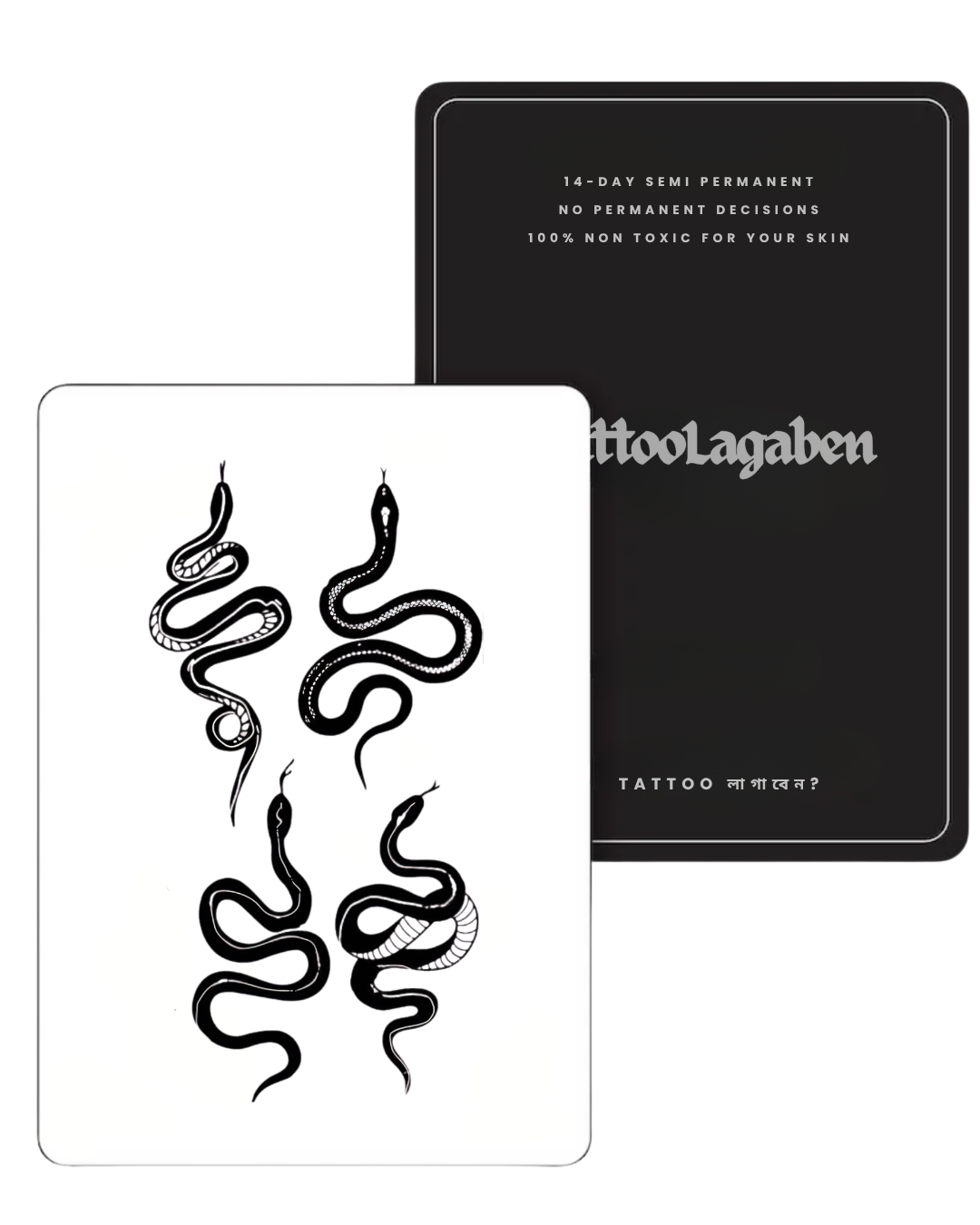 Semi Permanent Tattoo Pack - Serpents 02