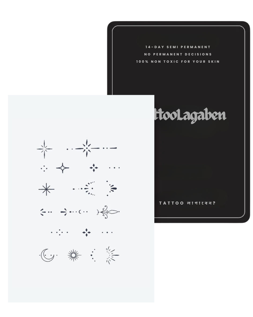 Semi Permanent Tattoo Pack- Charisma