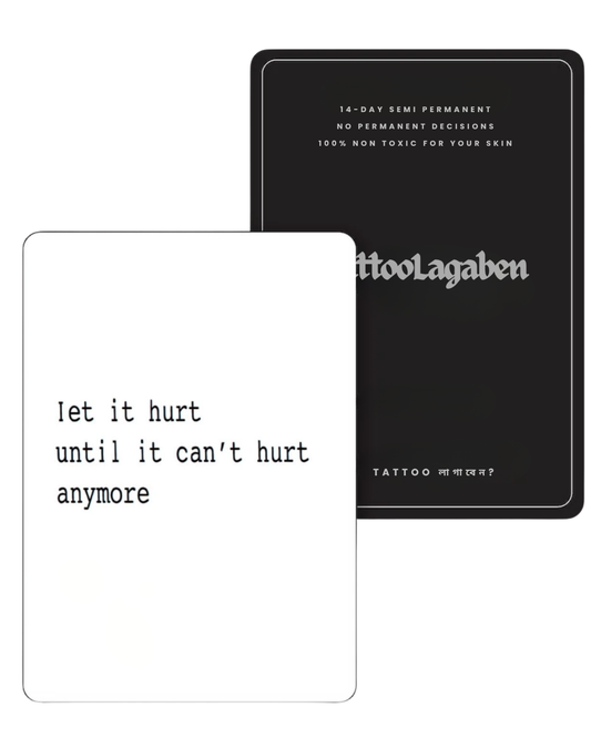 Semi Permanent Tattoo  Pack - Let it hurt