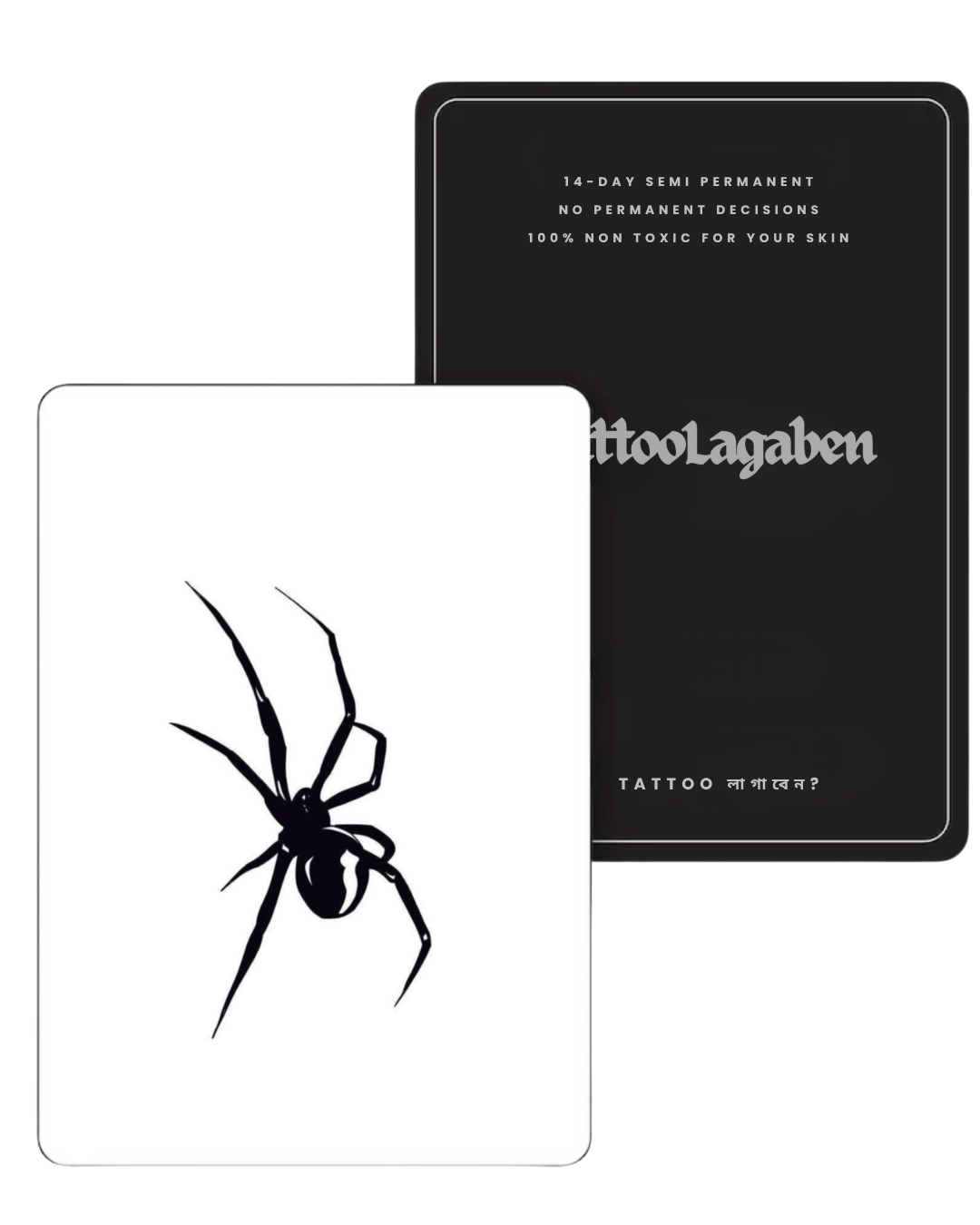 Semi Permanent Tattoo - Spider