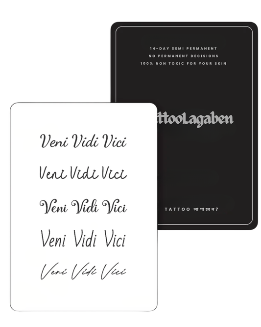 Semi Permanent Tattoo - Vini Vidi Vici